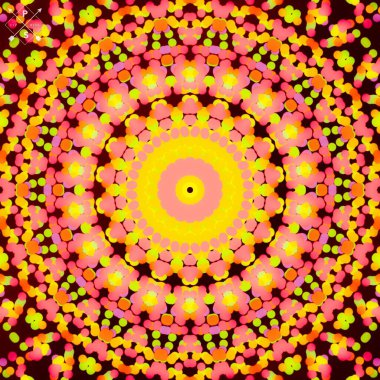 Projelerin çok amaçlı kullanımı için renkli soyut illüstrasyon tasarımı resimleri