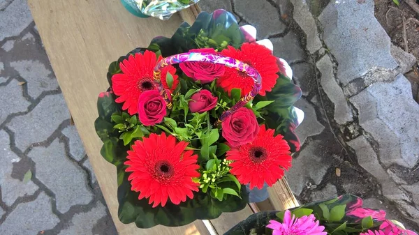 Beau Bouquet Fleurs Pour Une Utilisation Polyvalente Des Projets — Photo