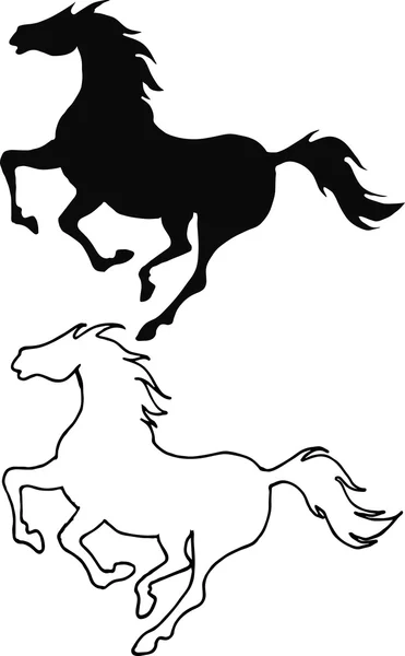 bir at dörtnala kontur