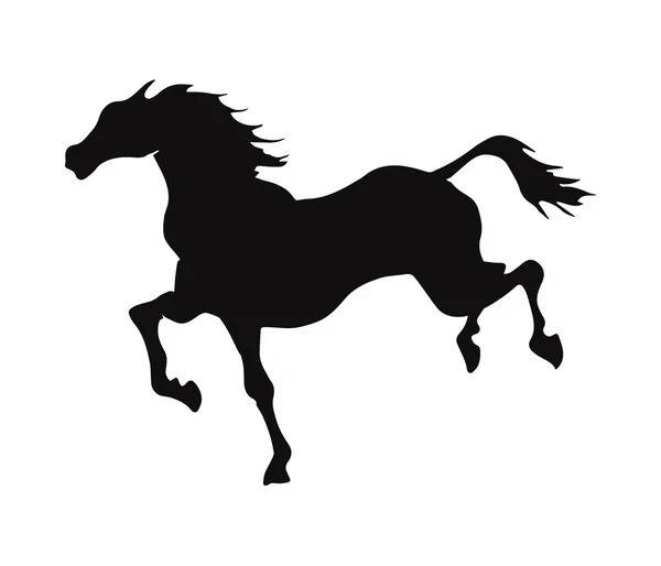 Bir at dörtnala silüeti