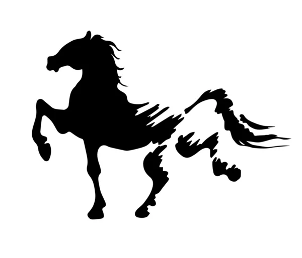 Kůň Silueta — Stockový vektor