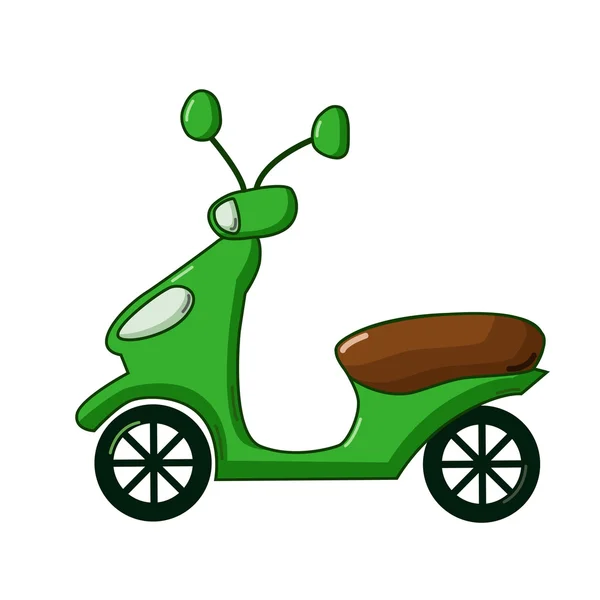 Иконка скутера, стиль мультфильма — стоковый вектор