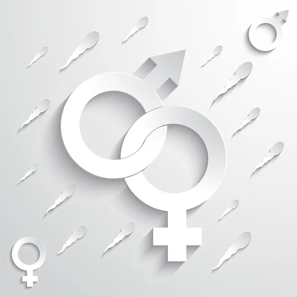 Gender Sign Background — Vector de stoc