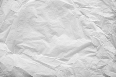 Buruşuk beyaz sayfa