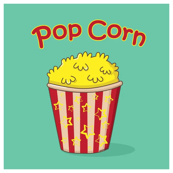 Popcorn-Ikone — Stockvektor