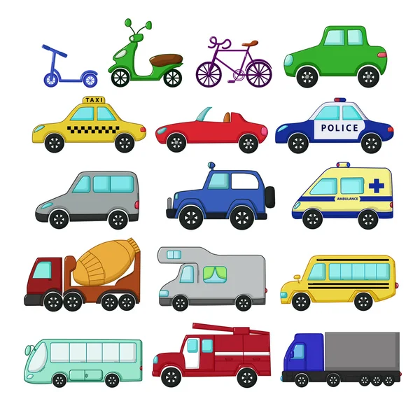 Urban transport set — Stock Vector