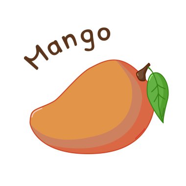 İzole mango simgesi
