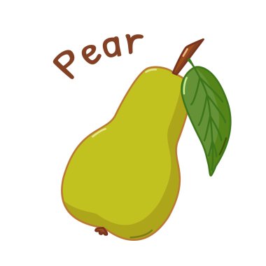 İzole armut simgesi