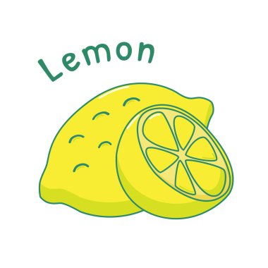 İzole limon simgesi