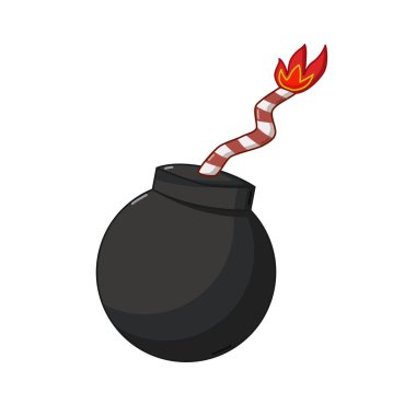 İzole bomba simgesi