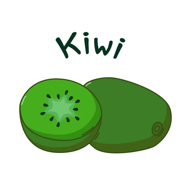 Icono de kiwi aislado — Archivo Imágenes Vectoriales