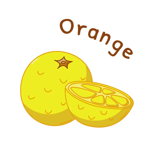 Icono naranja aislado — Vector de stock