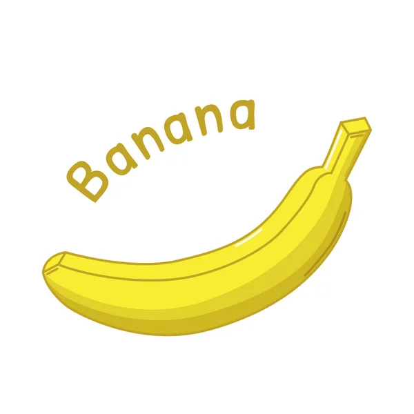 Icono de plátano aislado — Archivo Imágenes Vectoriales