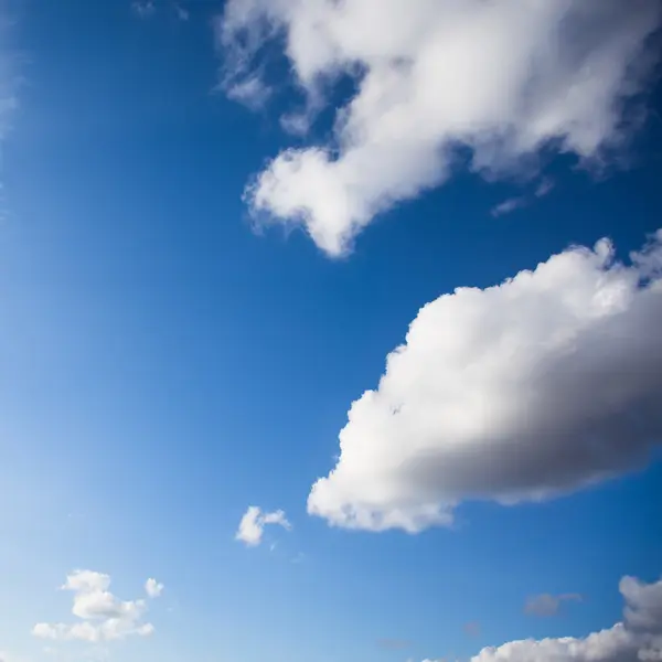 Blue sky with cloud closeup — Stock Photo, Image