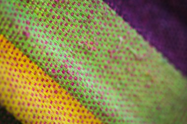 keten renkli kumaş dokusuna