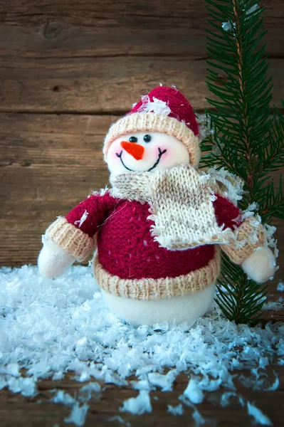 Boneco de neve de brinquedo — Fotografia de Stock