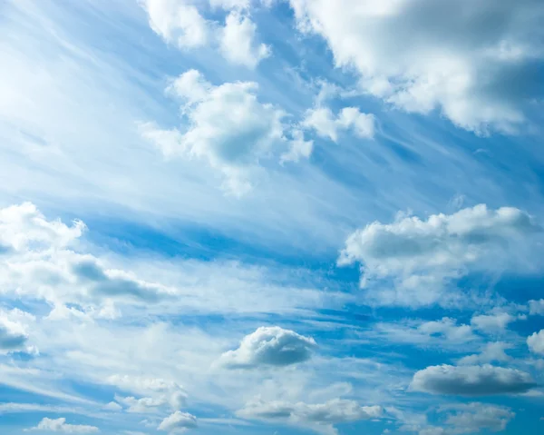 Blue sky with clouds — Stock Photo, Image