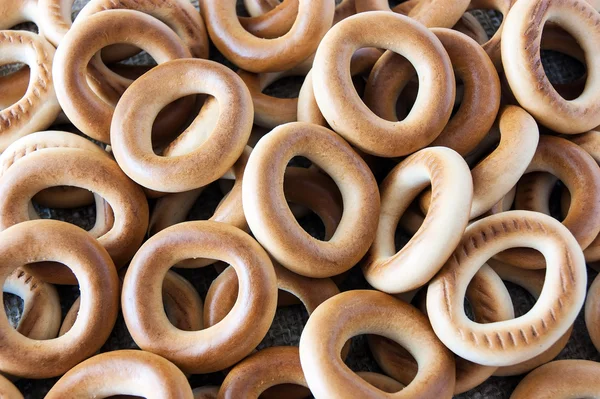 Bagels auf einem Hintergrund aus Klecksen — Stockfoto