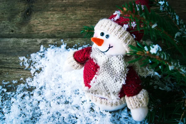 Boneco de neve de brinquedo — Fotografia de Stock