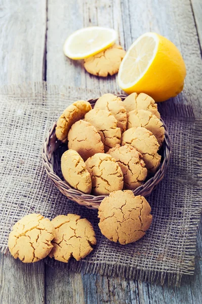 Homemade lemon cookies — Stock Photo, Image