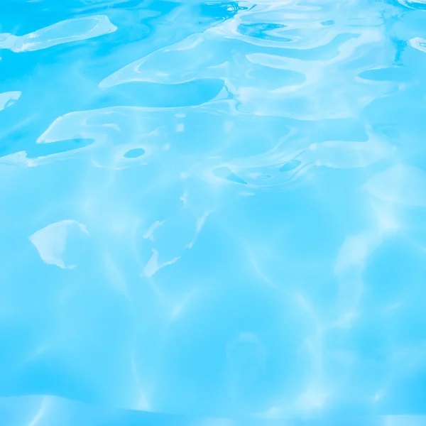 Blue swimming pool rippled water detail — Stock Photo, Image