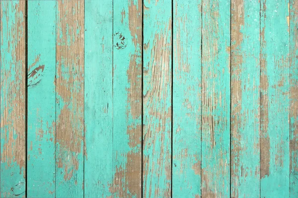 Velho fundo de madeira turquesa — Fotografia de Stock