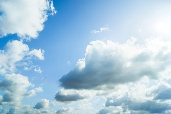 Blue sky with cloud closeup — Stock Photo, Image