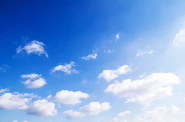 Blue sky with cloud closeup — Stock Photo, Image