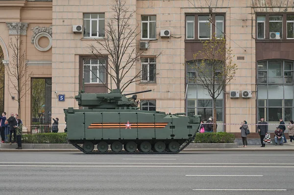 Fédération de Russie, Moscou, 2021.04.29. Répétition du défilé du Jour de la Victoire. — Photo