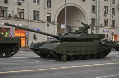 Rusya Federasyonu, Moskova, 2021.04.29. Zafer Günü geçit töreni provası.