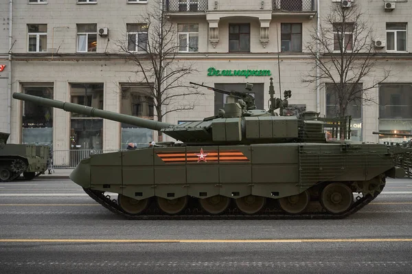 Federacja Rosyjska, Moskwa, 2021.04.29. Próba parady Dnia Zwycięstwa. — Zdjęcie stockowe