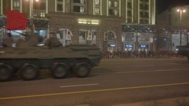 Rusya Federasyonu, Moskova, 2021.04.29. Zafer Günü geçit töreni provası.