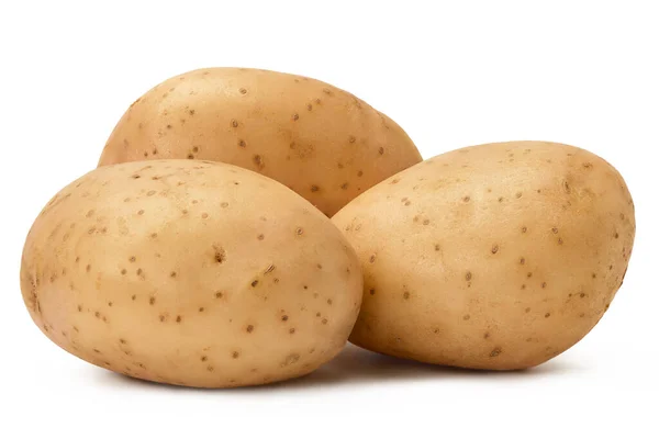 Tubérculos jóvenes de patata aislados sobre fondo blanco. — Foto de Stock