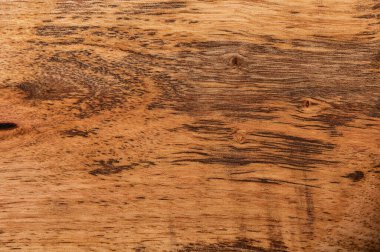 Kahverengi ahşap yüzeyin soyut arka planı. Sanat eserleri için üst görünümü kapatın. Yüksek kalite fotoğraf