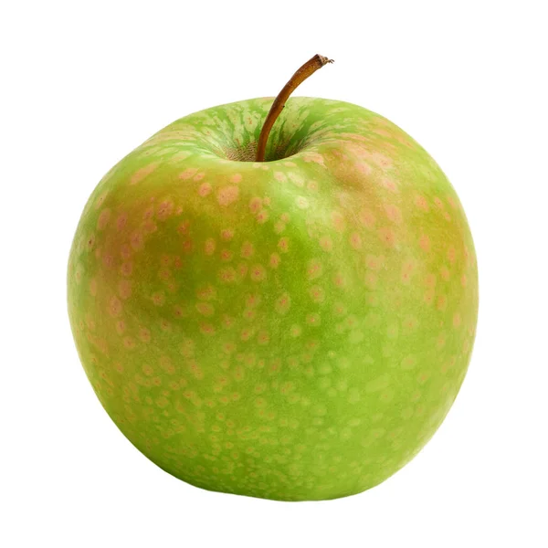 Čerstvé Jablko Granny Smith Izolováno Bílém Pozadí Letos Sklizeň — Stock fotografie