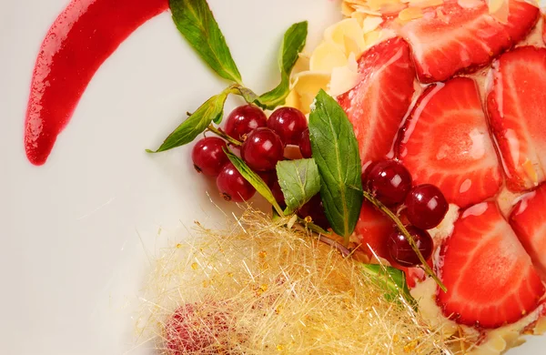 Dessert alla fragola — Foto Stock