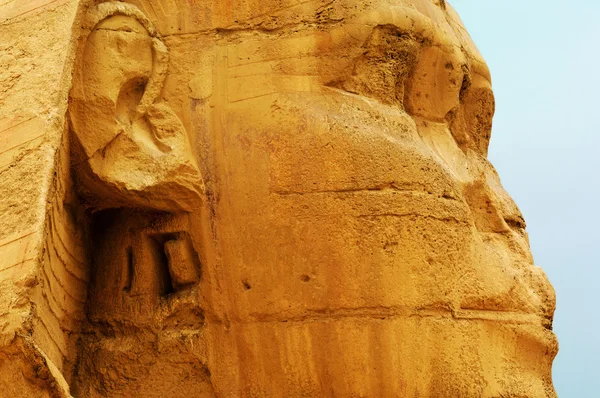 La Esfinge y las Pirámides en Egipto — Foto de Stock