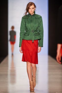 A model walks on the BGN Aleksandr Rogov catwalk clipart