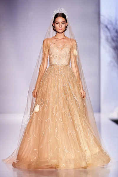 A model walks on the JULIA YANINA catwalk