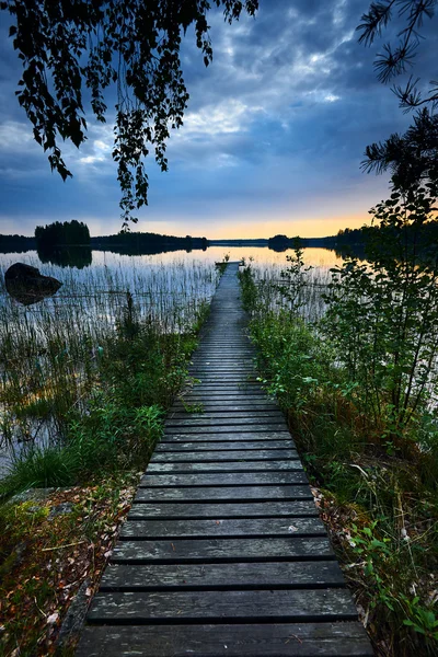 Kleine Finse wharf — Stockfoto