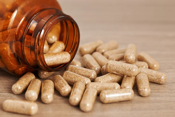 Homeopathische geneesmiddelen capsules — Stockfoto