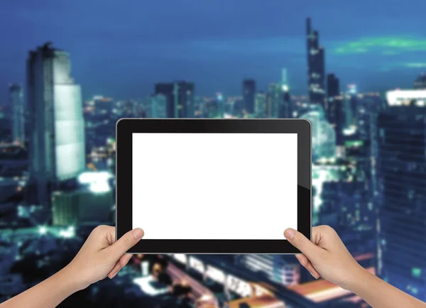 Tablet digitale a mano — Foto Stock