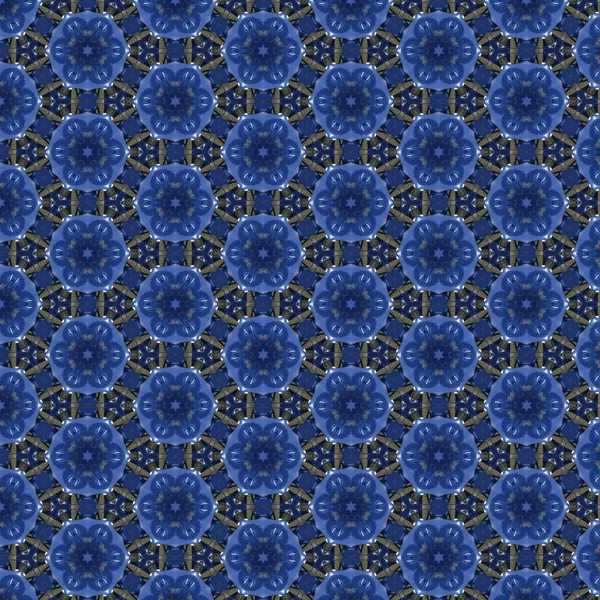 Blauw abstract patroon ontwerp achtergrond van geometrische vorm — Stockfoto