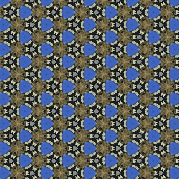 Fundo de design de padrão abstrato azul de forma geométrica — Fotografia de Stock