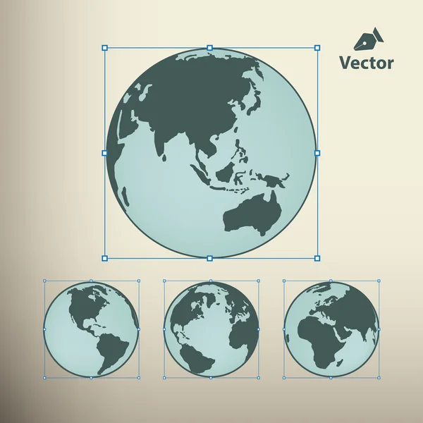 地球球ベクトル設計要素 — ストックベクタ