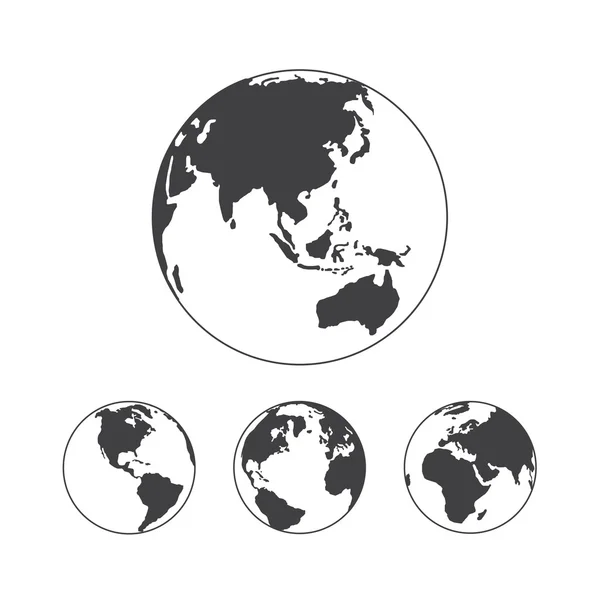 Earth Globe Vector Élément de conception — Image vectorielle