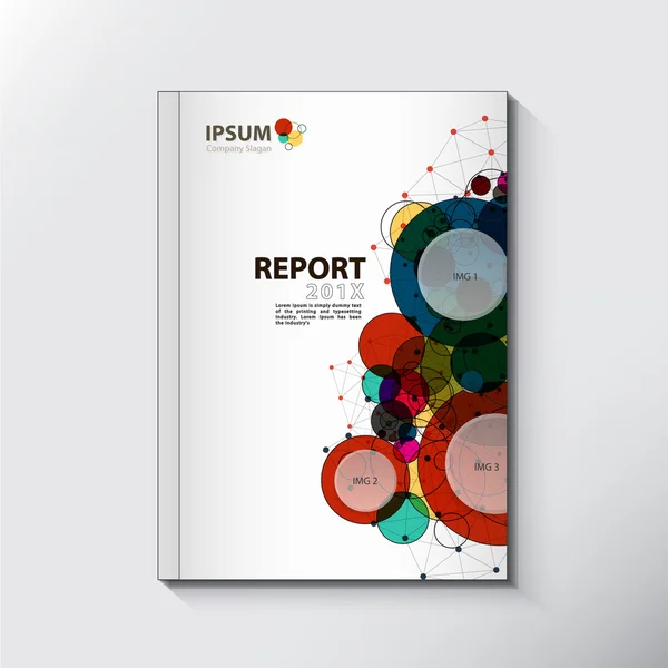 Σύγχρονη ετήσια έκθεση κάλυψη σχέδιο διάνυσμα σχεδιασμού — Διανυσματικό Αρχείο