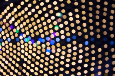 Ufuk ışık bokeh arka plan.