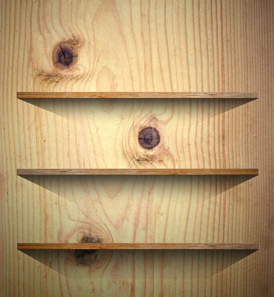 Tło książki drewniane półki — Zdjęcie stockowe