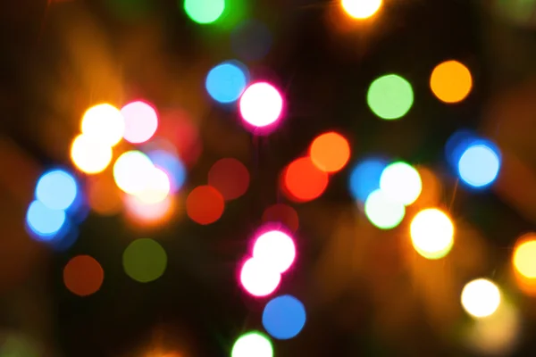 Fondo bokeh abstracto de la luz de Navidad —  Fotos de Stock